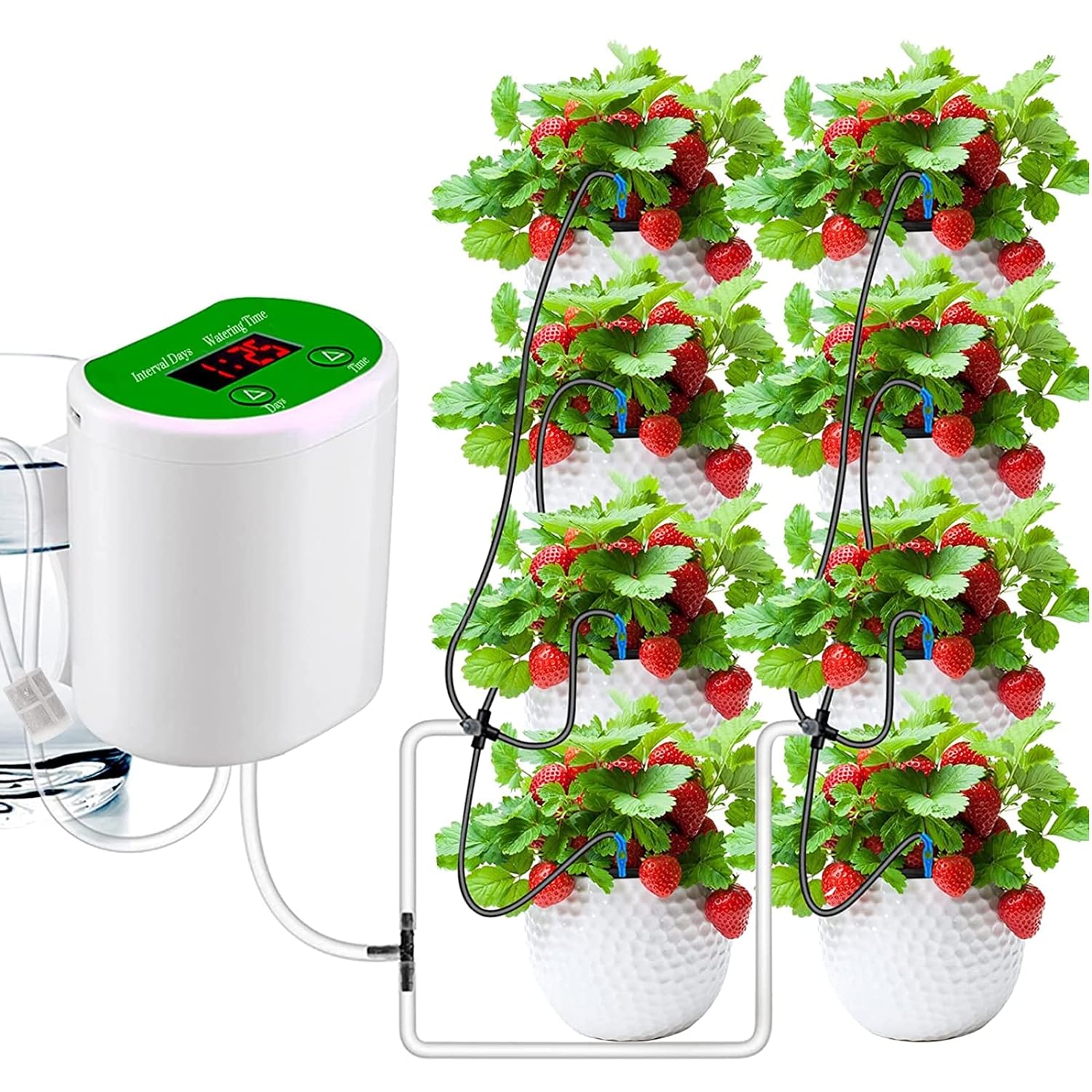Outdoor Power And Plant - Bewässerungsgeräte für Gartenpflanzen im Freien, Solarbewässerung,