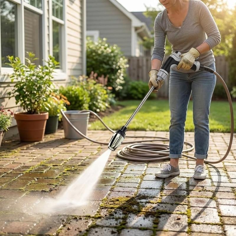 Outdoor Power 'Hose' - J0MA Universal-Gartenschlauch-Hochdruckreiniger mit Schnellanschlussadaptern für eine