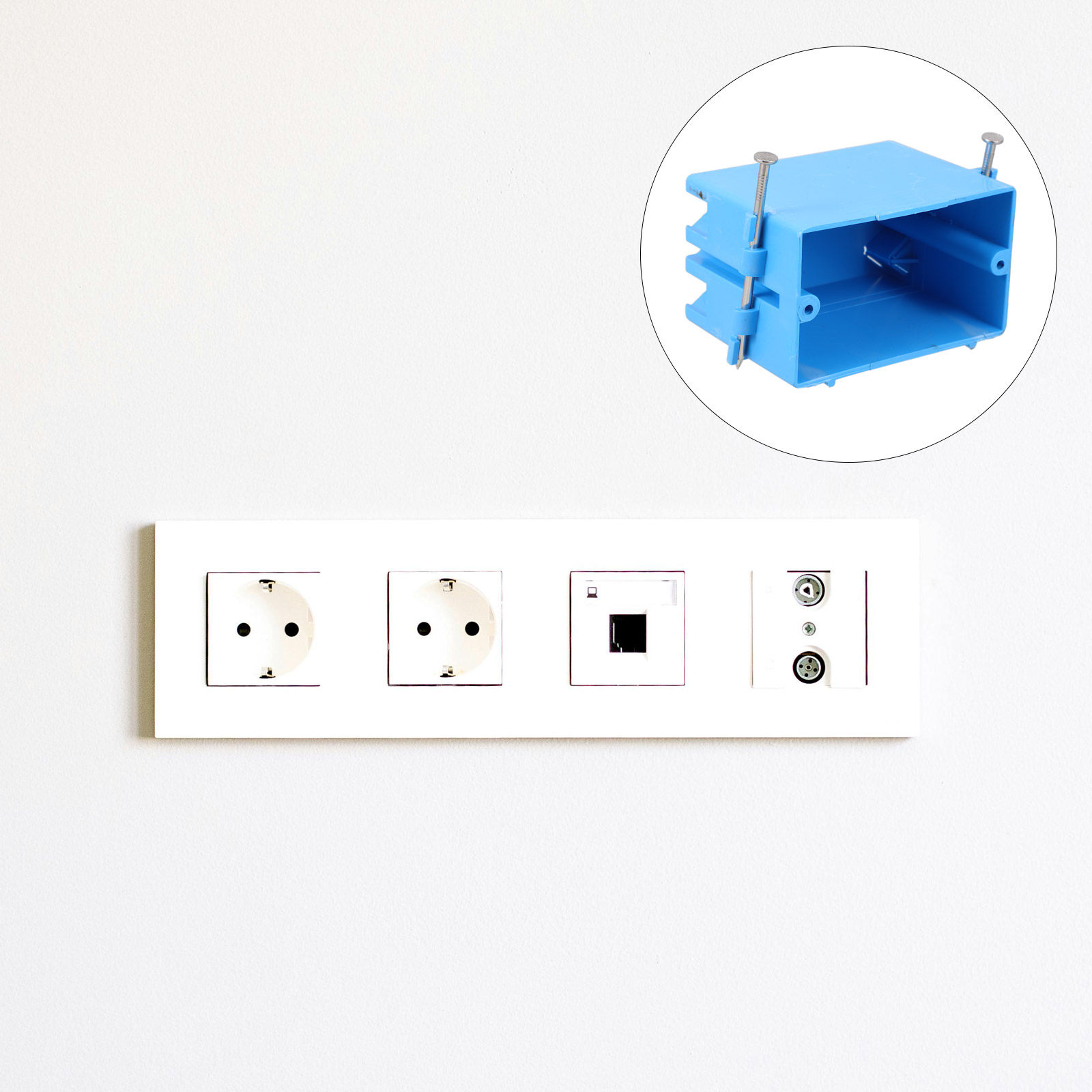 Outdoor Power Outlet Install - Outdoor-Stromanschlussbox aus ABS, robuste Wandsteckdosenbox ohne