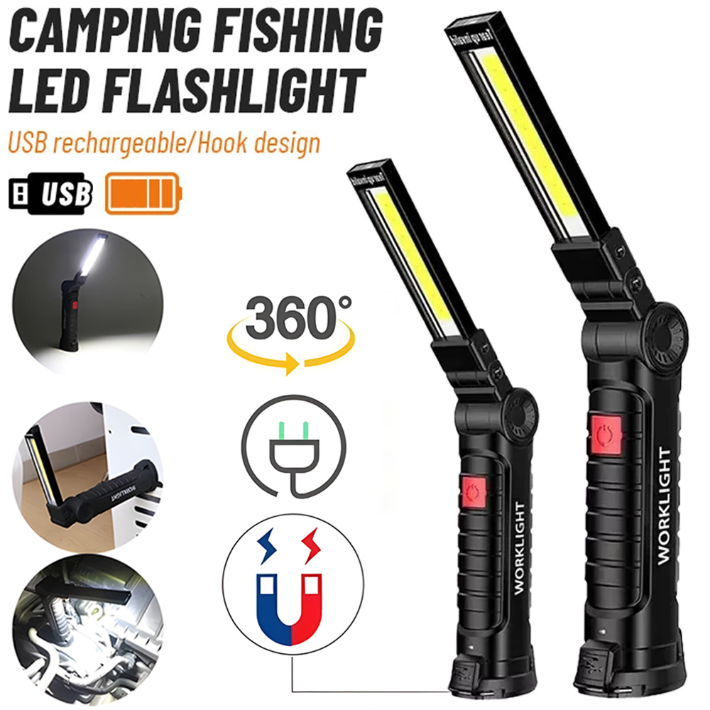 Outdoor Power Usb - LED COB Taschenlampe USB wiederaufladbare Taschenlampe