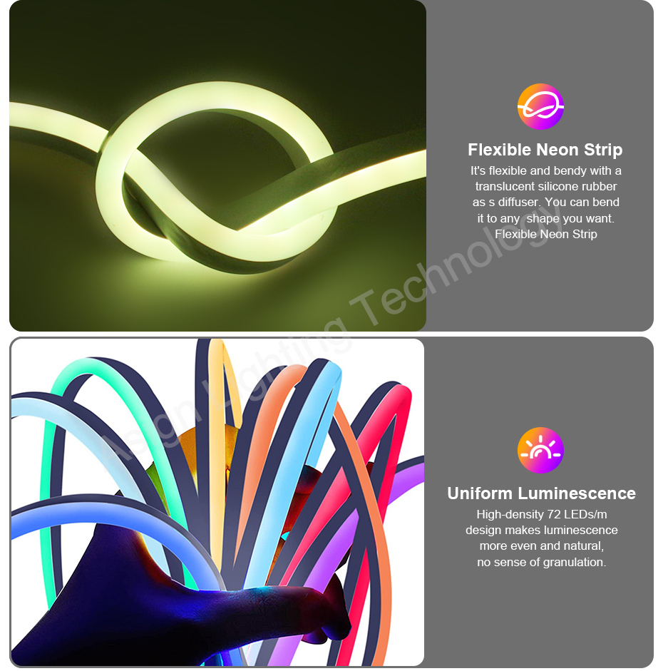 220V RGB LED Neonstreifen mit  – Outdoor Power Strip Bewertung und Preis