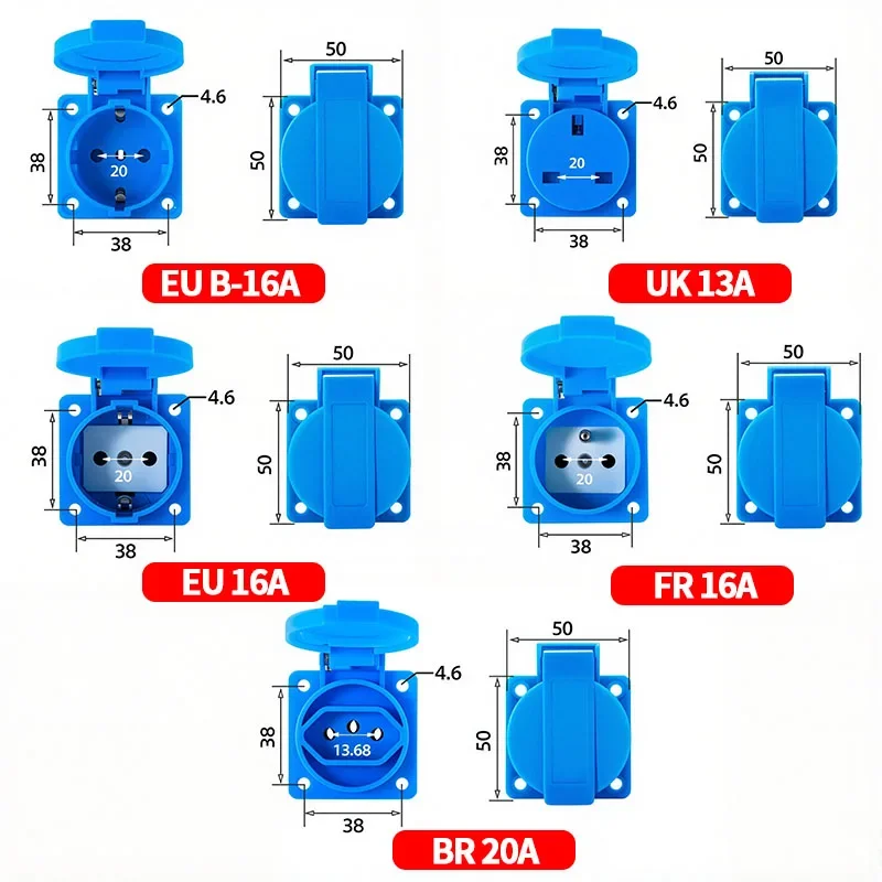 IP54 16A Wasserdichte Industri – Outdoor Power Hub Bewertung und Preis