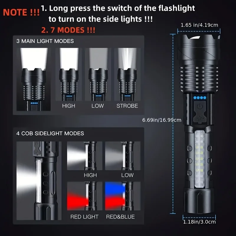 Leistungsstarke LED-Taschenlam – Outdoor Power Usb Bewertung und Preis